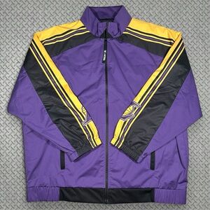 Los Angeles Lakers Qore Purple Throwback Team Full-Zip Windbreaker Jacket